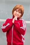 brown_hair cosplay koizumi_hanayo love_live!_school_idol_project misakichi track_jacket rating:Safe score:0 user:pixymisa