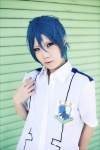 aotsuki_umi blue_hair cosplay crossplay dress_shirt macross macross_frontier ponytail saotome_alto uniform rating:Safe score:0 user:nil!