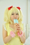 amatsuka_miyu blonde_hair cosplay dress hairbows ice_cream_pop popsicle tagme_character tagme_series wristband rating:Safe score:0 user:pixymisa