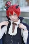 blouse cape cosplay crown haku horns red_hair tagme_character tagme_series vest rating:Safe score:0 user:nil!