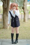 blouse cosplay inu_boku_secret_service jumper kneesocks moco orange_hair pantyhose roromiya_karuta twintails rating:Safe score:2 user:nil!