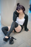 blouse cosplay hair_knot kagyu_maburu nejimaki_kagyu shimizu shorts thighhighs rating:Safe score:2 user:pixymisa