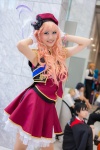 beret cosplay dress gloves harusaki macross macross_frontier multi-colored_hair petticoat sheryl_nome vest rating:Safe score:1 user:pixymisa