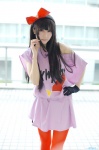 akiyama_mio cosplay hairband k-on! nana one_glove pantyhose tank_top tshirt rating:Safe score:0 user:nil!
