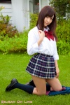 blouse bookbag kneesocks maeyama_natsuha pleated_skirt school_uniform skirt rating:Safe score:0 user:nil!