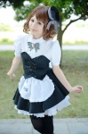 apron bandages blouse corset cosplay garter_belt maid maid_in_angels maid_uniform miniskirt skirt thighhighs tsukikage_yayoi zettai_ryouiki rating:Safe score:0 user:nil!