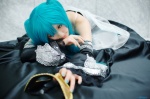 aqua_hair cantarella_(vocaloid) choker cosplay detached_sleeves gown hatsune_miku mask saya twintails vocaloid rating:Safe score:2 user:nil!