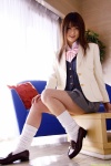 blouse dgc_0561 loose_socks momoyama_yukina pleated_skirt school_uniform skirt socks vest rating:Safe score:0 user:nil!