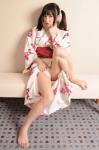 barefoot bikini_bottom bwh_182 dress_lift shimizu_kaede swimsuit twintails yukata rating:Safe score:1 user:nil!