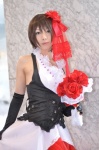 cosplay dress elbow_gloves flowers gloves headdress meiko shiki tiered_skirt vest vocaloid rating:Safe score:0 user:pixymisa