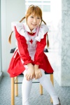 ahoge apron arika_yumemiya chippi cosplay maid maid_uniform my-otome school_uniform thighhighs twin_braids rating:Safe score:1 user:nil!