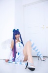 blue_legwear choker cosplay dress hairbow multi-colored_hair necoco panty_&_stocking_with_garterbelt shimapan_and_stocking_necosmo single_legging stocking_(psg) striped_legwear white_legwear wings rating:Questionable score:0 user:nil!