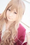 aisaka_taiga blazer blonde_hair blouse caramel_eyes cosplay hiokichi toradora! rating:Safe score:0 user:pixymisa