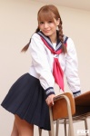 haruna_megumi pleated_skirt rq-star_584 sailor_uniform school_uniform skirt twin_braids rating:Safe score:0 user:nil!