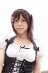 apron blouse bows corset cosplay hairband hair_clips katou_mari maid maid_uniform original rating:Safe score:0 user:pixymisa