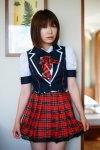 akb48 blouse cosplay nao oshima_yuko_(akb48) pleated_skirt skirt thighhighs vest zettai_ryouiki rating:Safe score:0 user:nil!