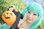 aqua_hair cosplay detached_sleeves dress hatsune_miku tagme_song tenko twintails vocaloid rating:Safe score:0 user:nil!