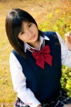 blouse koide_mai pleated_skirt school_uniform skirt sweater_vest rating:Safe score:0 user:nil!