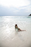 beach bikini blouse lovely_gap ocean open_clothes sato_rika side-tie_bikini swimsuit wet rating:Safe score:0 user:nil!