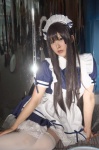 apron cosplay dress hairband narihara_riku original thighhighs waitress waitress_uniform zettai_ryouiki rating:Safe score:0 user:pixymisa