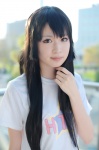 akiyama_mio cosplay kii_anzu k-on! tshirt rating:Safe score:0 user:nil!