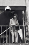 black_&_white cellphone denim hoodie koizumi_maya miss_actress_vol_84 shorts umbrella rating:Safe score:0 user:nil!