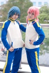 blue_hair cosplay crossplay gym_uniform inazuma_eleven_go kariya_masaki kirino_ranmaru momose_riyu pink_hair track_suit uri rating:Safe score:0 user:nil!
