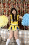 cheerleader_uniform costume haruta_misa kneesocks miniskirt misty_315 pom_poms skirt tshirt rating:Safe score:0 user:nil!