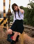 costume kneesocks school_uniform sugimoto_yumi train_tracks rating:Safe score:1 user:nil!
