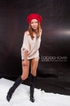 beret boots bra denim pantyhose sheer_legwear shorts sweater taboo-love_015 tagme_model rating:Safe score:0 user:nil!