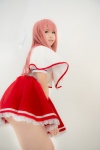 aiyoku_no_eustia blouse cosplay enako eustia_astraea koku_no_kanaria miniskirt pink_hair school_uniform skirt rating:Safe score:2 user:nil!