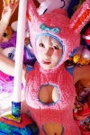 blonde_hair bunnysuit cleavage cosplay lollipop omi_gibson super_galdelic_hour toko rating:Questionable score:0 user:nil!