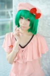 beret cosplay dress green_hair macross macross_frontier ranka_lee tatsuki_(ii) rating:Safe score:0 user:nil!