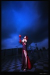 araya archaya armband body_paint cosplay detached_sleeves dress poison_pink red_hair rating:Safe score:0 user:nil!