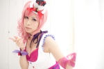 bra choker cleavage cosplay dress hat momose_riyu original pink_hair side_ponytail rating:Safe score:2 user:xkaras