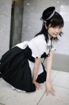 apron beret blouse corset cosplay kaieda_kae maid maid_in_angels maid_uniform miniskirt skirt thighhighs rating:Safe score:3 user:nil!