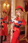 band_uniform blazer boots chaps cosplay gloves hat macross macross_frontier microphone mirror multi-colored_hair sachi_budou sheryl_nome shorts rating:Safe score:0 user:nil!