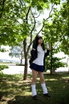 blouse cosplay darth_wooser hoodie kanda_midori original pleated_skirt school_uniform skirt rating:Safe score:2 user:xkaras