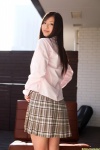 blouse dgc_0949 murakami_yuri open_clothes pleated_skirt school_uniform skirt rating:Safe score:0 user:nil!