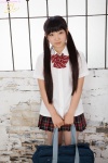 blouse bookbag izumi_hiyori pleated_skirt school_uniform skirt twintails rating:Safe score:2 user:nil!