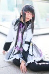 akemi_homura blouse cosplay glasses hairband miniskirt pantyhose puella_magi_madoka_magica skirt twin_braids yaya rating:Safe score:1 user:nil!