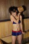 bathroom bathtub bikini_top dgc_0081 konno_narumi ponytail shorts swimsuit wet rating:Safe score:0 user:nil!