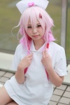 cosplay guilty_crown hair_ties hiiragi_haruka nurse nurse_cap nurse_uniform pink_hair thighhighs twintails yuzuriha_inori zettai_ryouiki rating:Safe score:0 user:pixymisa
