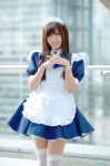 apron cosplay dress hairband maid maid_uniform original shimizu_miki thighhighs zettai_ryouiki rating:Safe score:2 user:nil!