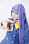 blazer blouse cosplay houtou_singi purple_hair school_uniform tagme_character tagme_series rating:Safe score:0 user:nil!