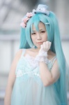 aqua_hair cosplay dress gloves hatsune_miku kana_(iv) tagme_song top_hat twintails vocaloid rating:Safe score:0 user:nil!