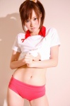buruma costume gym_uniform polo seo_akiko shirt_lift shorts side_ponytail rating:Safe score:1 user:nil!