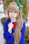blazer blonde_hair blouse cosplay hairbow jyeri love_live!_school_idol_project minami_kotori school_uniform side_ponytail rating:Safe score:0 user:nil!
