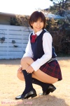 blouse costume kizuki_jui kneesocks pleated_skirt school_uniform skirt sweater_vest rating:Safe score:1 user:nil!