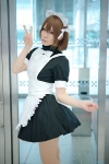 apron bowtie cosplay dress hairband hirasawa_yui k-on! pantyhose petticoat pink_eyes sasa sheer_legwear rating:Safe score:0 user:pixymisa